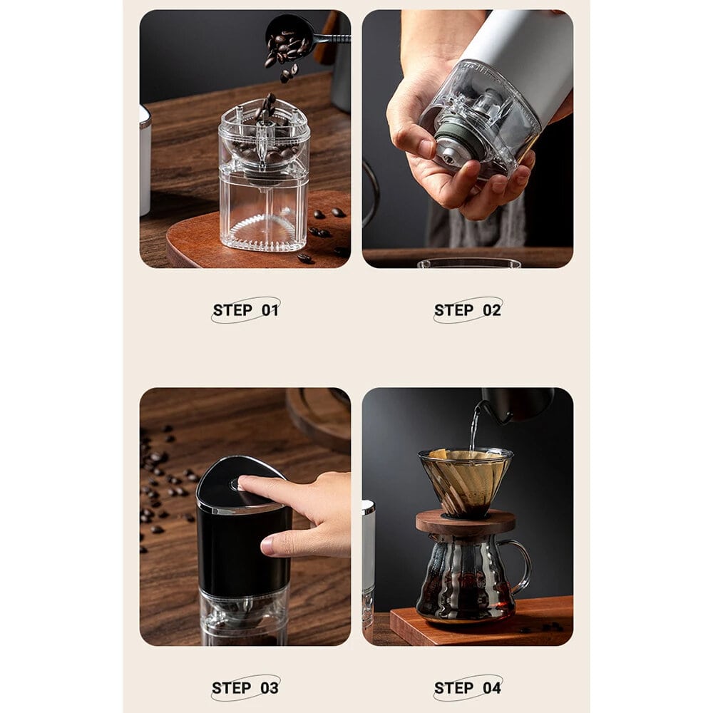 Four Easy Steps to use your coffee bean grinder