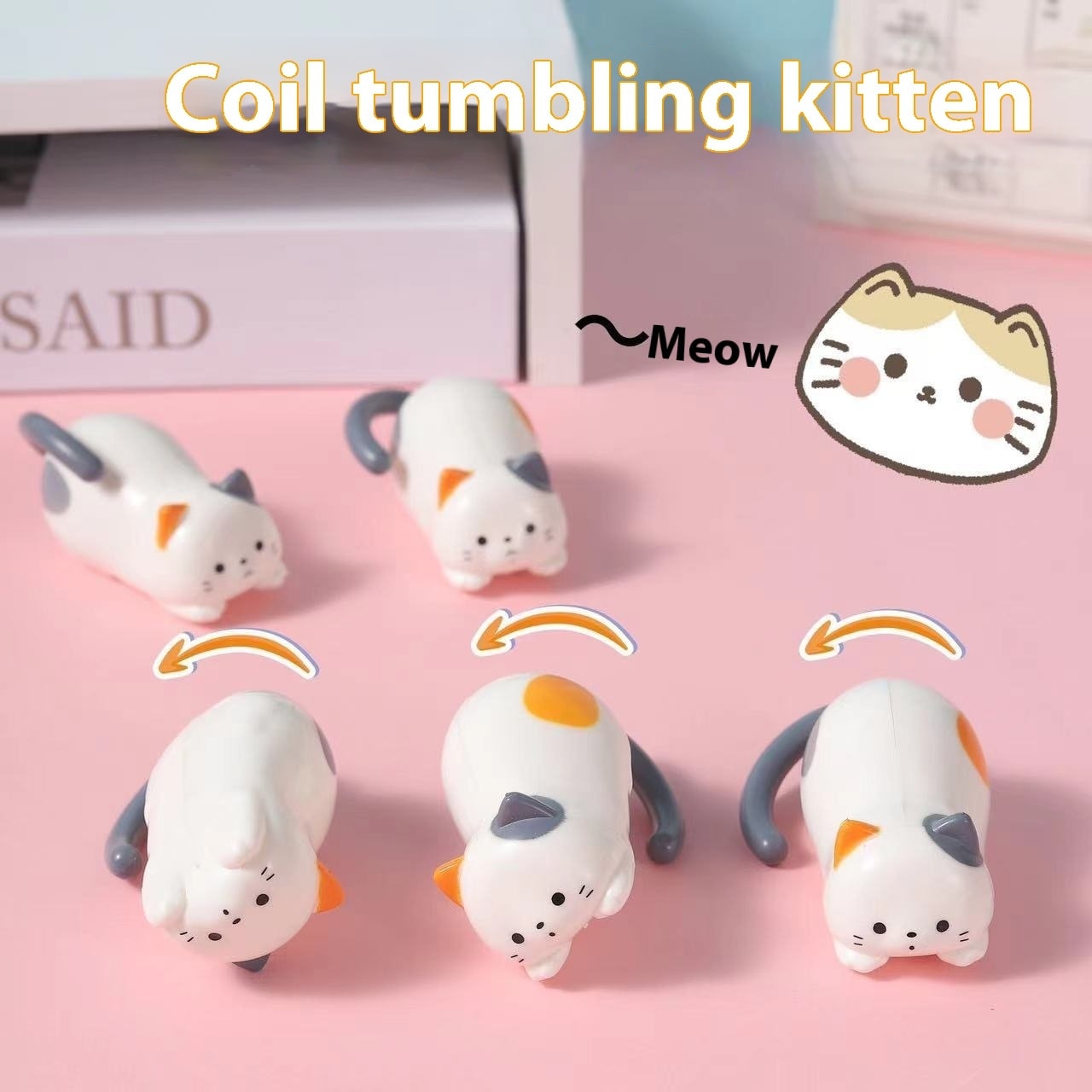 Coil Tumbling Kitten