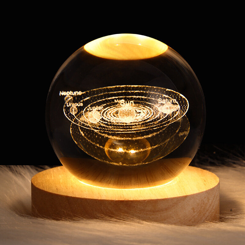 Solar System Crystal Ball 6CM