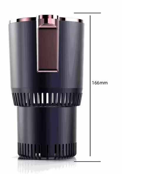 Black cylindrical device with measurement details on a white background