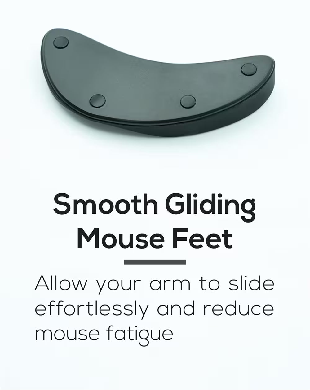 Custom Ergonomic Mouse Pad | Glider Wrist Rest for Mouse | Carpal Tunnel & RSI Relief | Gaming & Office Desk Accessory