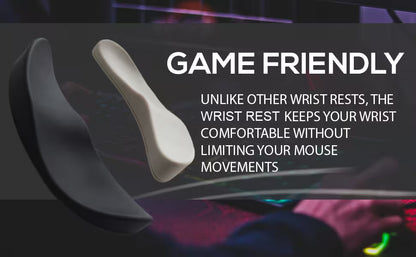 Custom Ergonomic Mouse Pad | Glider Wrist Rest for Mouse | Carpal Tunnel & RSI Relief | Gaming & Office Desk Accessory