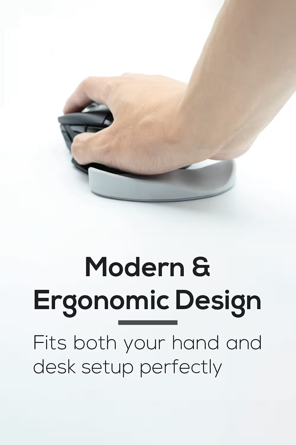 Custom Ergonomic Mouse Pad | Glider Wrist Rest for Mouse | Carpal Tunnel & RSI Relief | Gaming & Office Desk Accessory