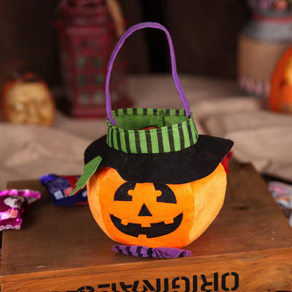 Custom Halloween Trick or Treat Bags | Black Cat, Pumpkin, Vampire & Witch