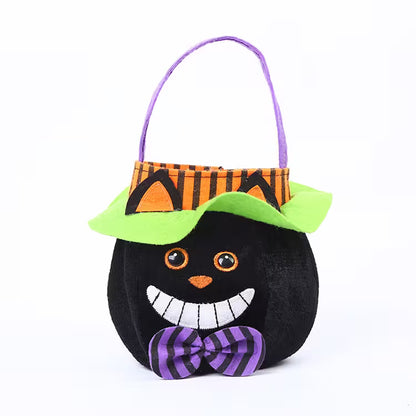 Custom Halloween Trick or Treat Bags | Black Cat, Pumpkin, Vampire & Witch