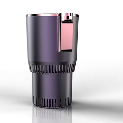 Purple and pink cylindrical product on a white background