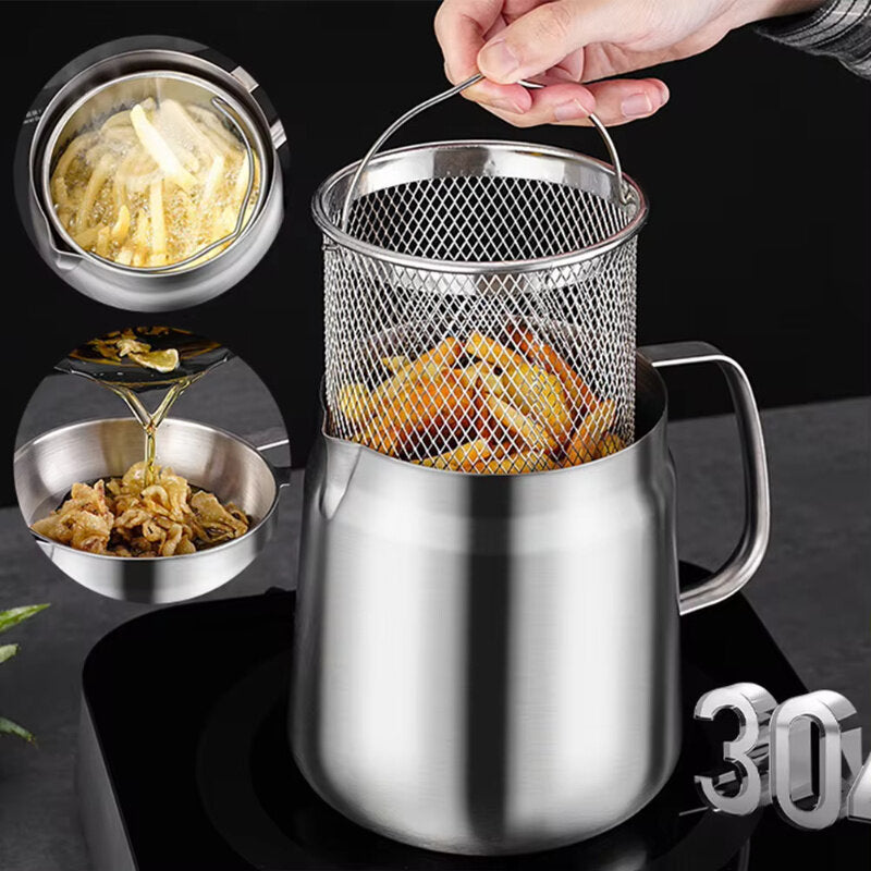 Stainless Steel Deep Fryer Pot