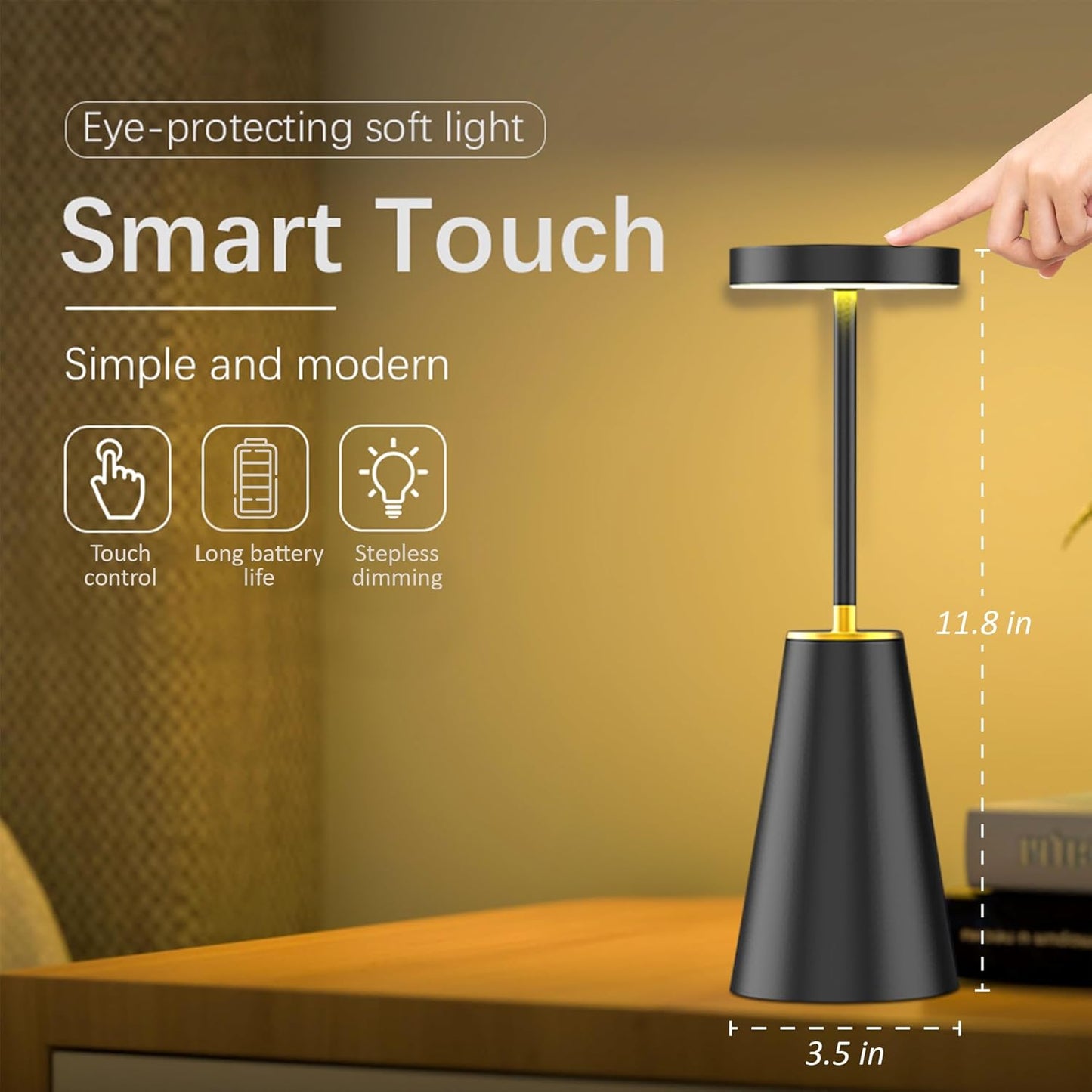 USB Rechargeable Smart Table Lamp