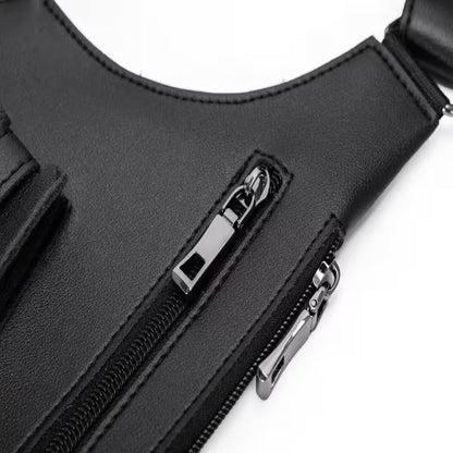 Double Shoulder Armpit Bag For Men, Tactical Crossbody Vest Bag for Travel, Streetwear & Everyday Carry, 8 Colors