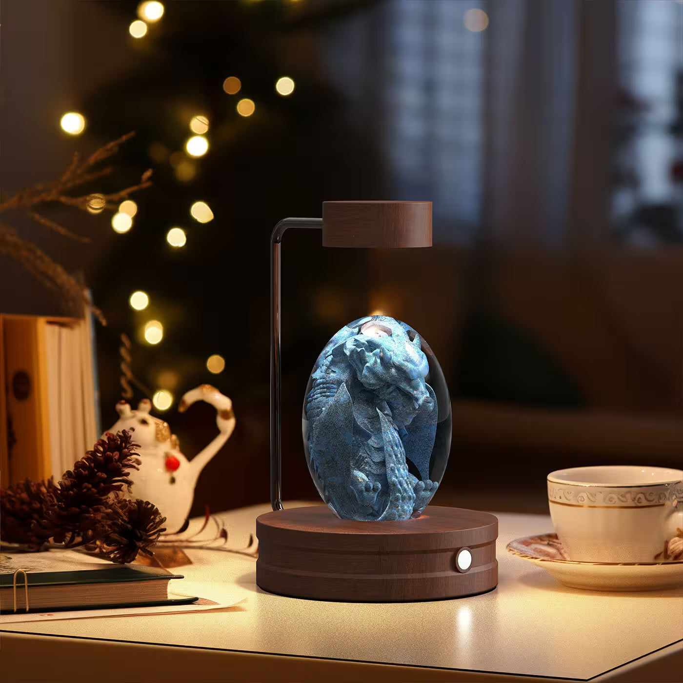 Dragon egg Dark Wood  Crystal_Lamp_21