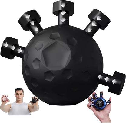 Eagle Claw Finger Strengthener Grip Ball – Silicone Hand Exerciser for Grip Strength, Stress Relief & Finger Rehab | Gym, Gaming & Office