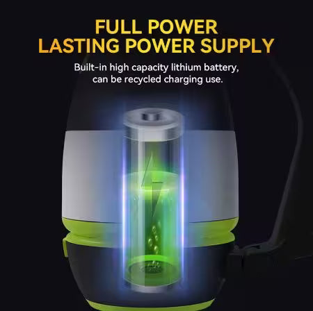 Power supply with a visible battery and text about power supply and recycling.