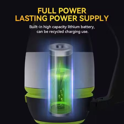 Power supply with a visible battery and text about power supply and recycling.