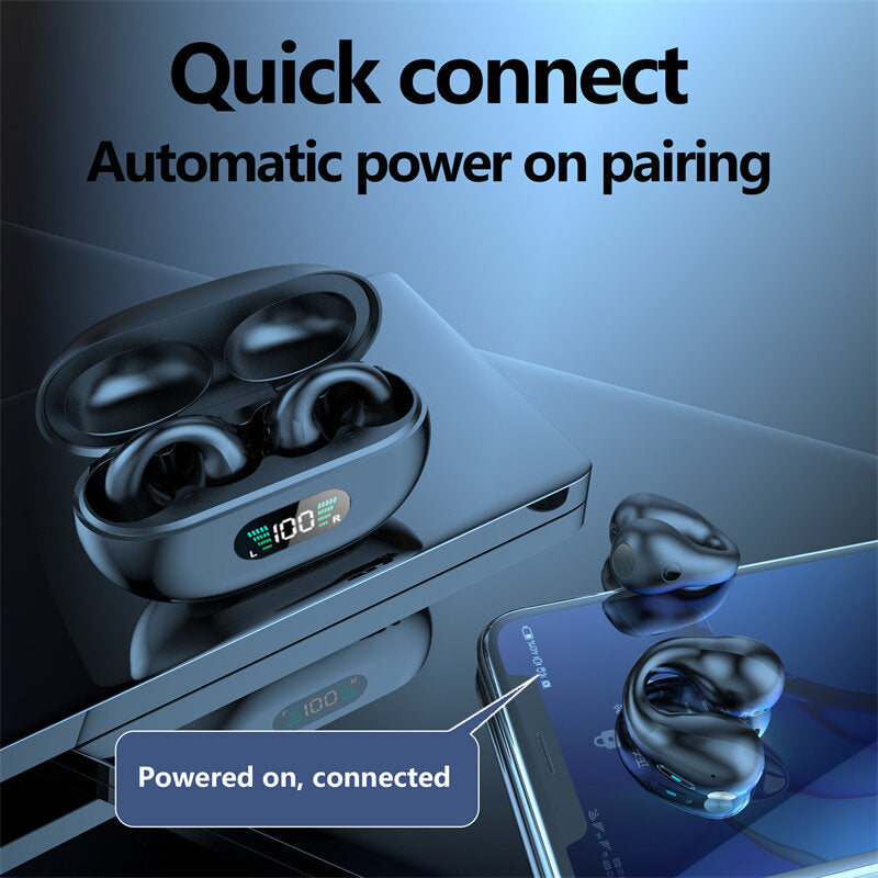 Enjoy quick response and quick connect with the ear-clip wireless sport headset