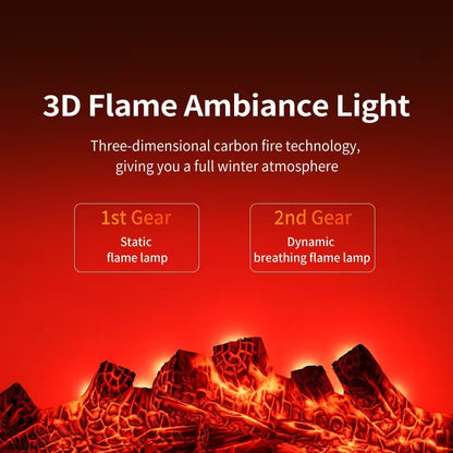 3D Flame Ambiance Light with text on a red background