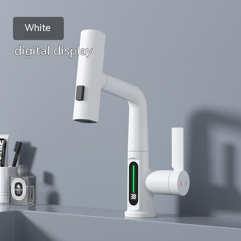 White Digital Faucet