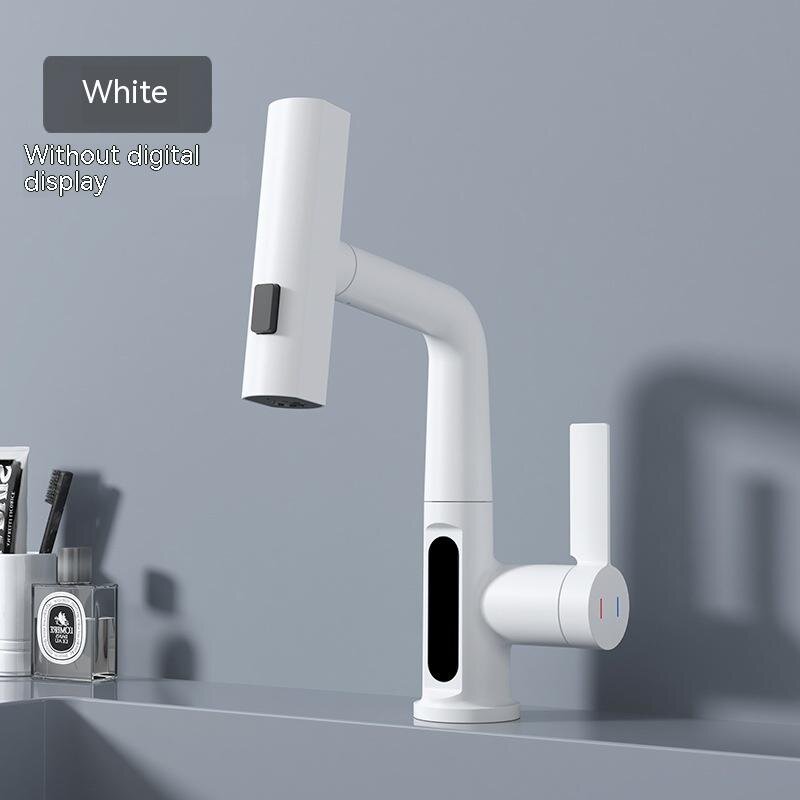 White Faucet Without Digital Display