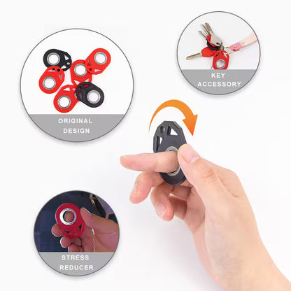 Fidget Keychain Spinner Toy – Glow in the Dark, Precision Bearing, EDC Anxiety Relief Spinner for Keys & Bags
