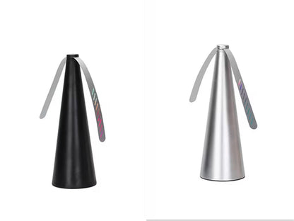 Black and silver kitchen sprayer on a white background