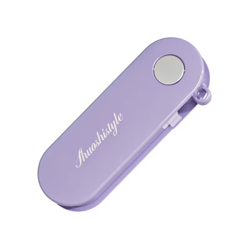 Purple device with 'Muahistyle' branding on a white background