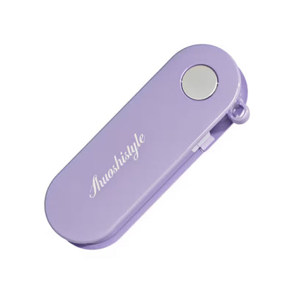Purple device with 'Muahistyle' branding on a white background