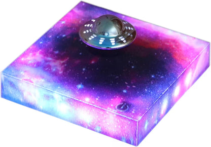 Cosmetic palette with galaxy design on a white background