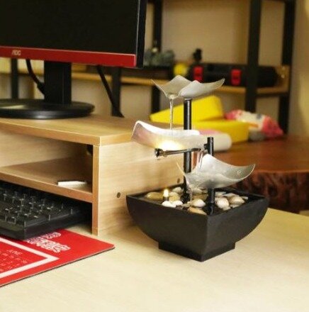 Get some relax at office with the desktop fountain