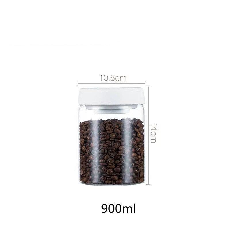 White Glass Jar - 900ml