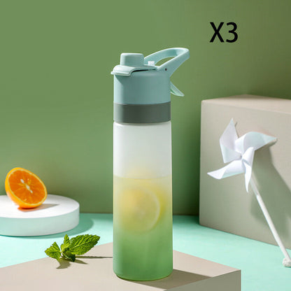 Green Sports Water Bottle - 3 pcs