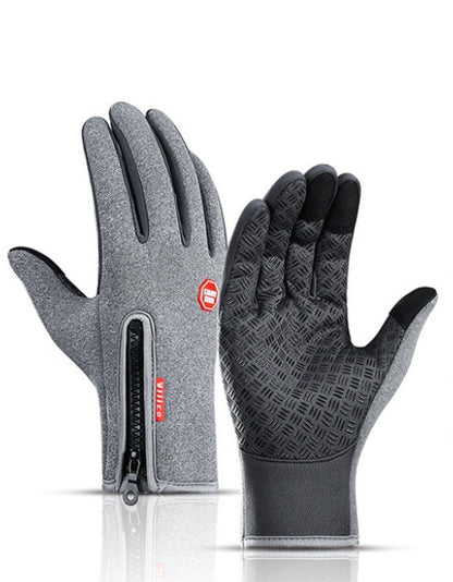 Grey Winter Gloves