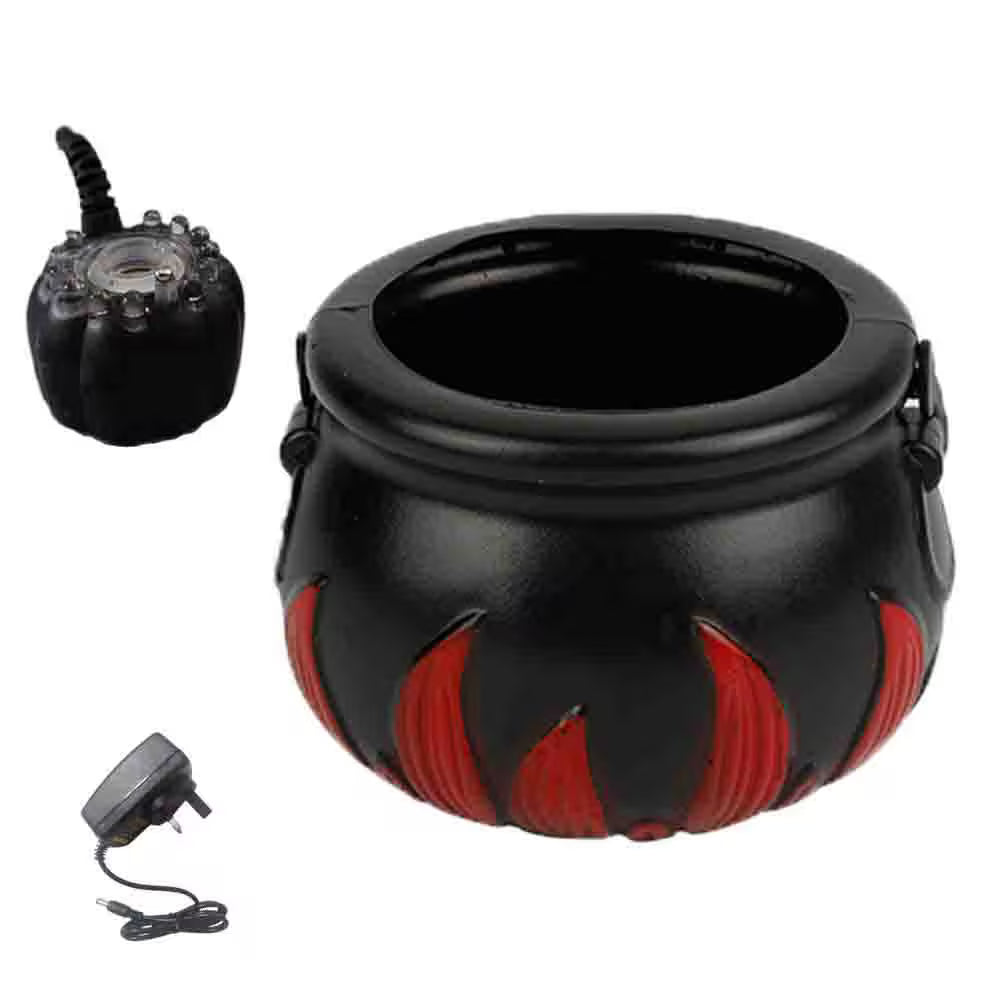 Halloween Fog Maker Cauldron | LED Mist Maker with Color-Changing Lights | Indoor Halloween Décor