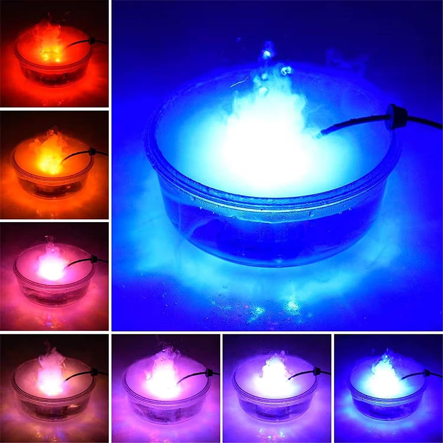 Halloween Fog Maker Cauldron | LED Mist Maker with Color-Changing Lights | Indoor Halloween Décor