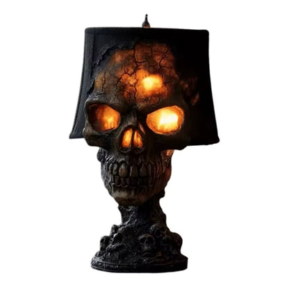 Halloween Lava Stone Skull Lamp | Gothic Lava-Effect Decor