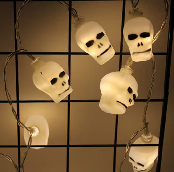 Halloween Lights | Pumpkin, Ghost, Bat, Spider, Skull & Skeleton Glow Lights | Indoor & Outdoor Halloween Décor