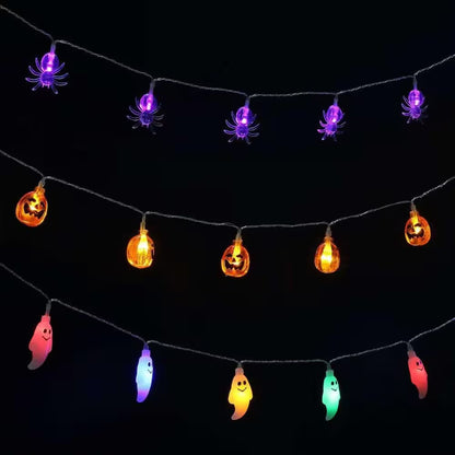 Halloween Lights | Pumpkin, Ghost, Bat, Spider, Skull & Skeleton Glow Lights | Indoor & Outdoor Halloween Décor