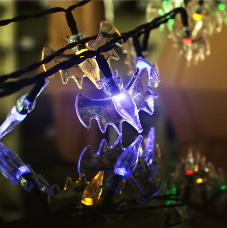 Halloween Lights | Pumpkin, Ghost, Bat, Spider, Skull & Skeleton Glow Lights | Indoor & Outdoor Halloween Décor