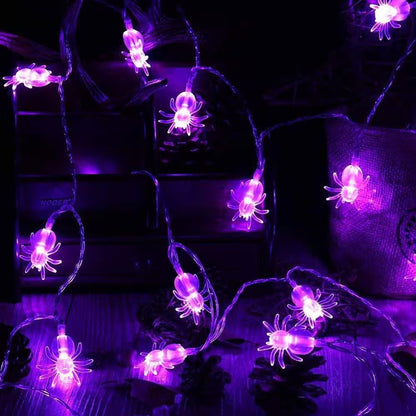 Halloween Lights | Pumpkin, Ghost, Bat, Spider, Skull & Skeleton Glow Lights | Indoor & Outdoor Halloween Décor