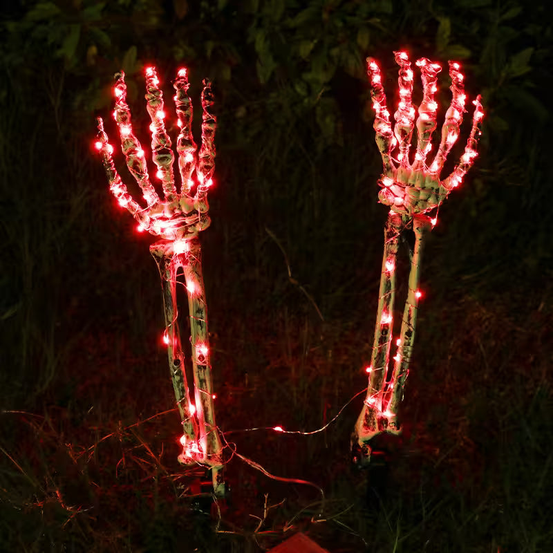 Halloween Outdoor Decorations – LED Light Up Skeleton Arm Hand, Lawn & Garden Halloween Decoration 2026