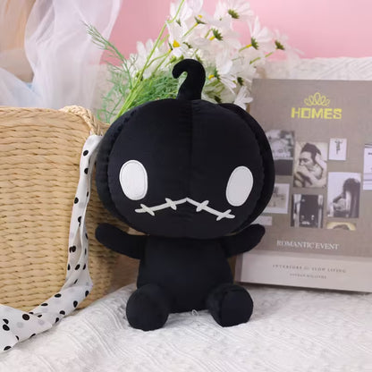 Halloween Plush Toy – Cute Pumpkin-Head Stuffed Character in Orange, Purple, Black or White for Spooky Room Decor & Gifting