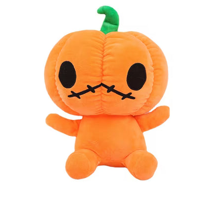 Halloween Plush Toy – Cute Pumpkin-Head Stuffed Character in Orange, Purple, Black or White for Spooky Room Decor & Gifting