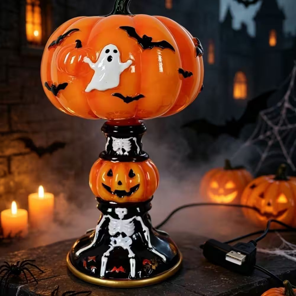 Halloween Pumpkin Lamps – 7 Styles | Spooky Table Decor