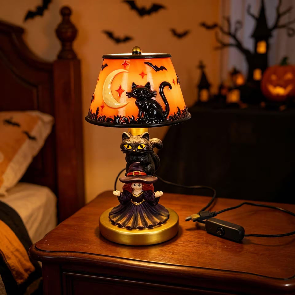 Halloween Pumpkin Lamps – 7 Styles | Spooky Table Decor