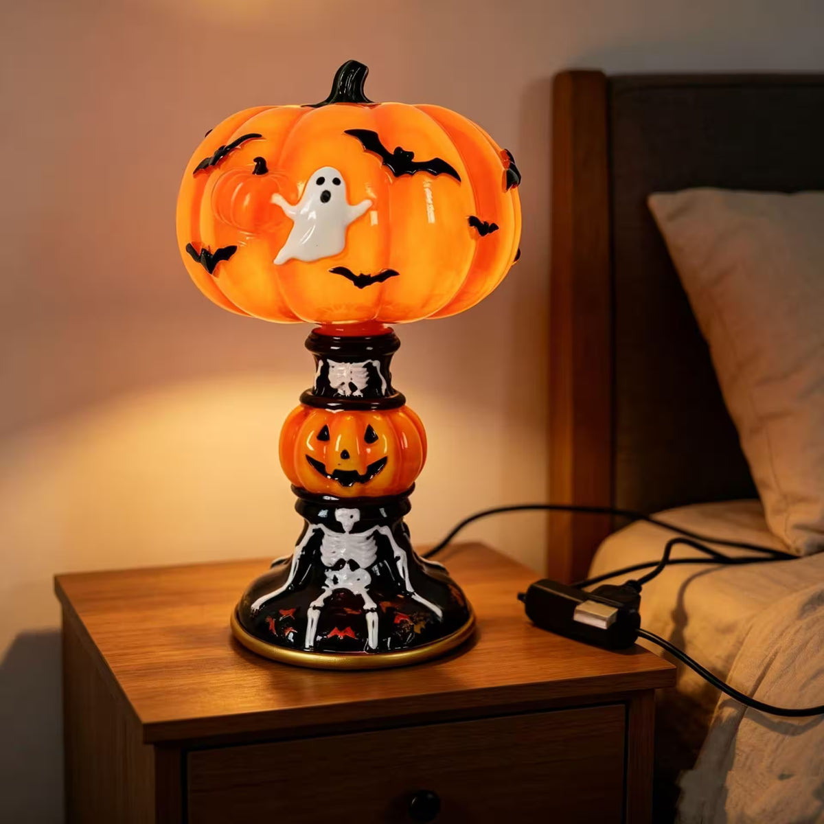 Halloween Pumpkin Lamps – 7 Styles | Spooky Table Decor