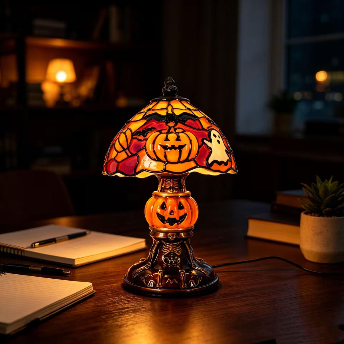 Halloween Pumpkin Lamps – 7 Styles | Spooky Table Decor