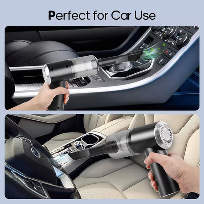 Handheld Cordless Vacuum Cleaner | Built-In LED Light | High Suction | Car, Home, Baby Chair & Keyboard Cleaner