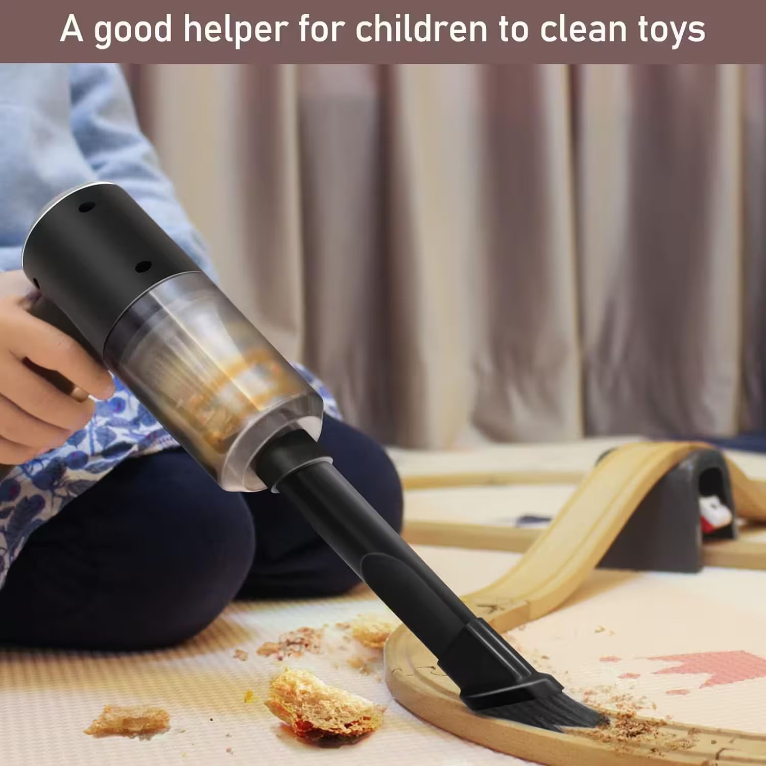 Handheld Cordless Vacuum Cleaner | Built-In LED Light | High Suction | Car, Home, Baby Chair & Keyboard Cleaner