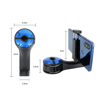Dimensions of Headrest Hooks For Cars With 360° Phone Holder | Clip-On Seat Back Hook For Bags, Purses & Bottles