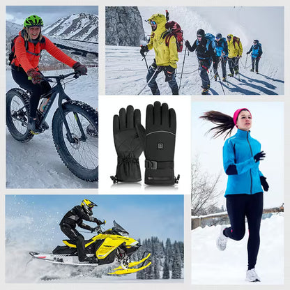 Collage of people engaging in winter activities with a focus on winter gear.