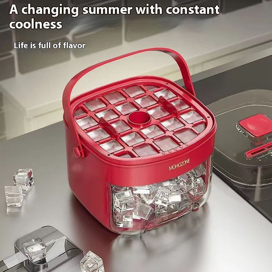 Ice Cube Tray With Lid And Bin