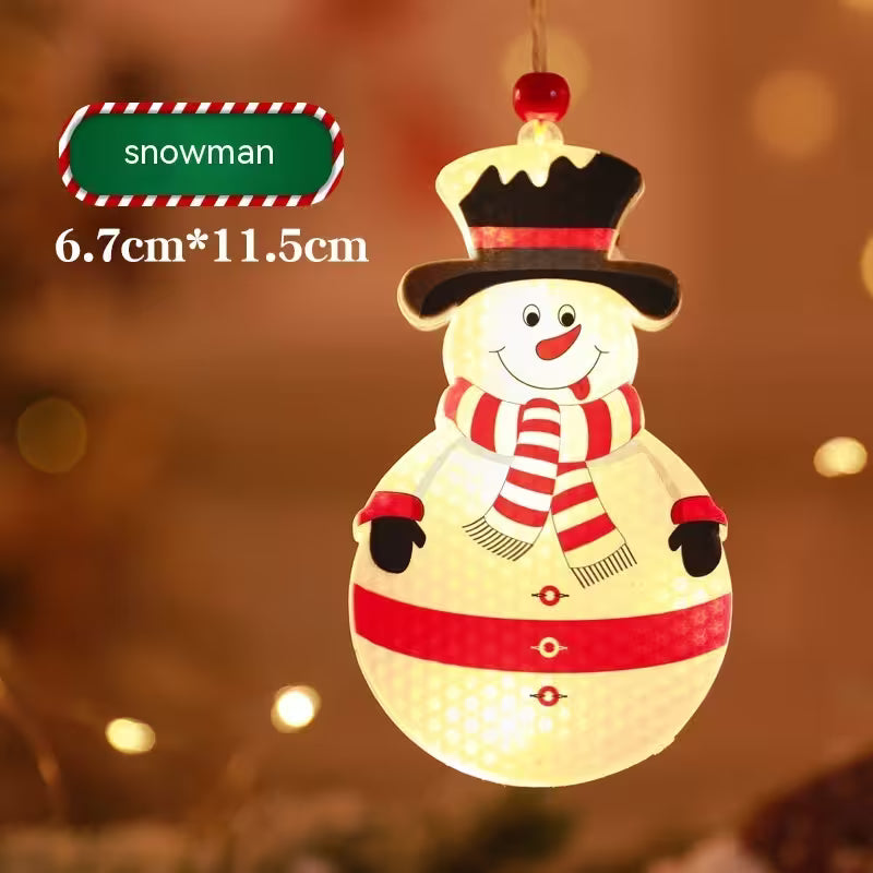 Decorative snowman ornament with a blurred light background